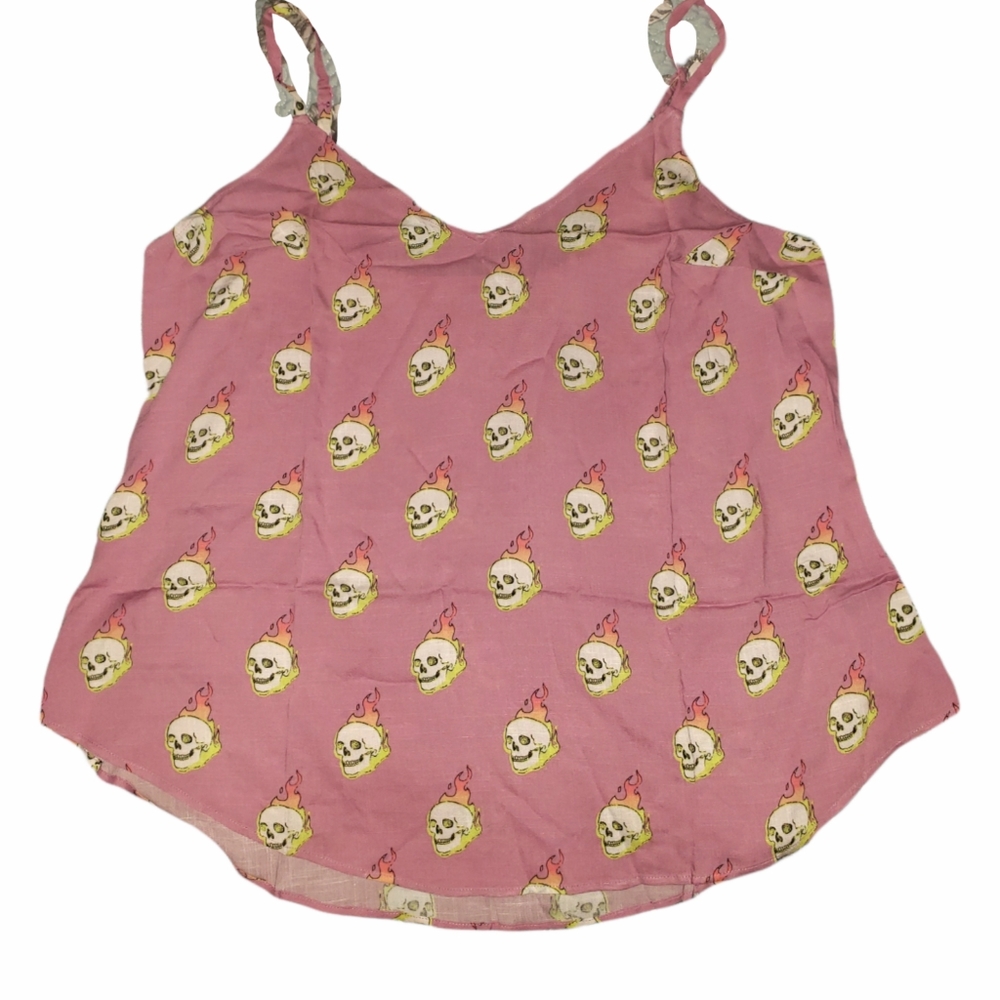 Torrid size 2 Ava purple skulls rayon cami  new with tag